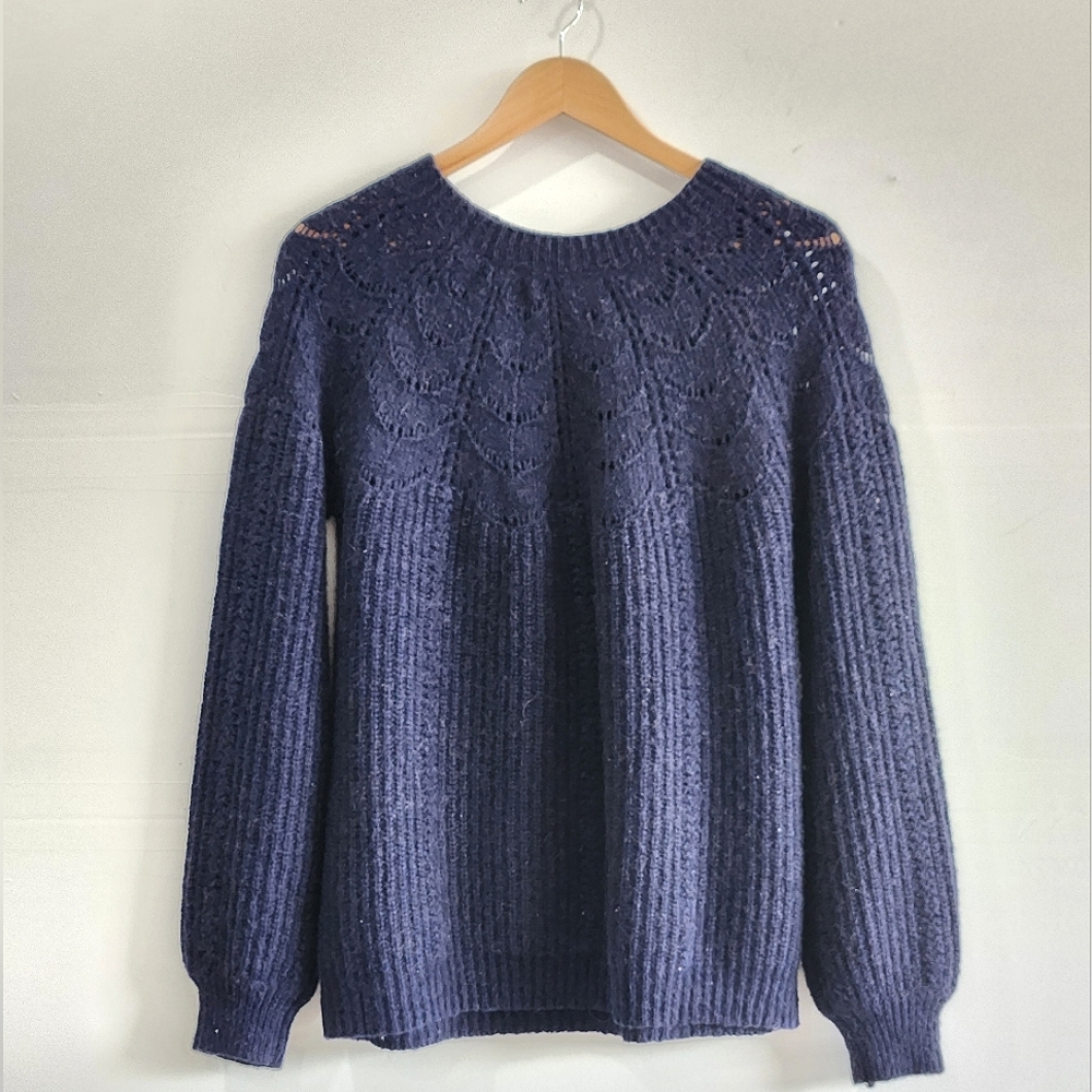 Blue Knit Joules Crew Neck Sweater